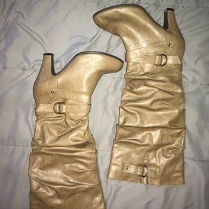 Tall heeled boots